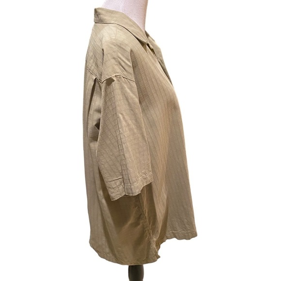 Caribbean Button Up Men’s Loose Shirt Casual Vacation Shirt Sz XL Silk & Cotton - Picture 6 of 14